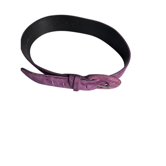 Vintage Jacqueline Ferrar Purple Suede Belt Made in USA Sz M 33–35 Boho Luxe main image 7
